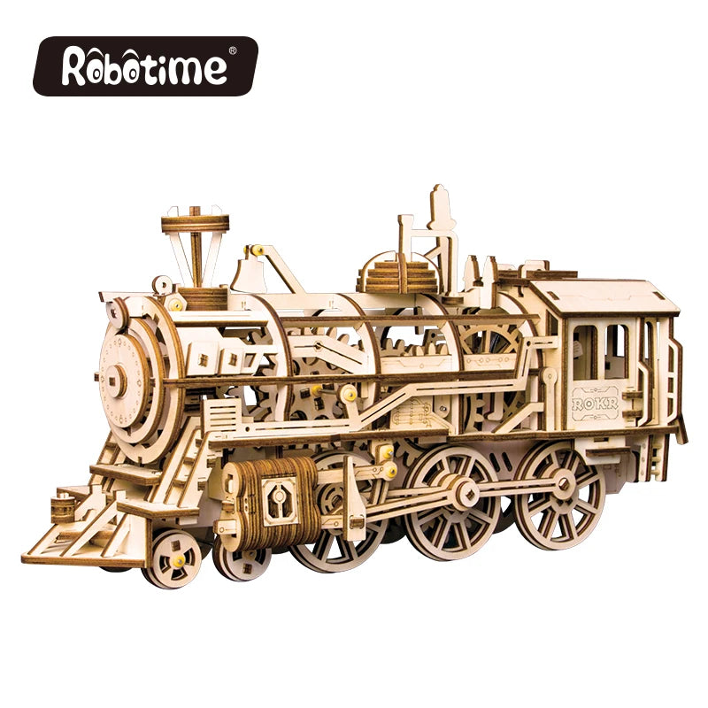 Robotime DIY 3D Wooden Mechanical Puzzle  Model Building Kits