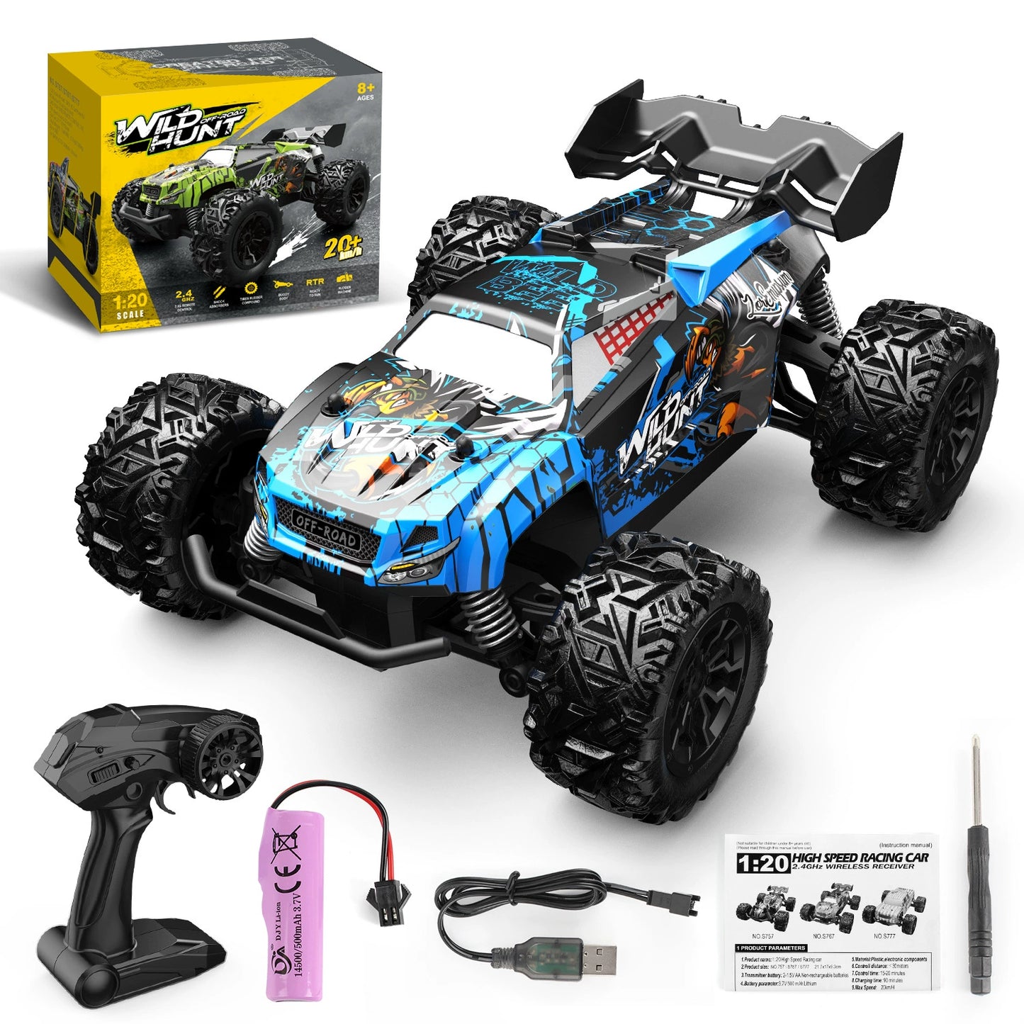 RC Remote Control Car Professional KiOff-Road Vehicle Rechargeable