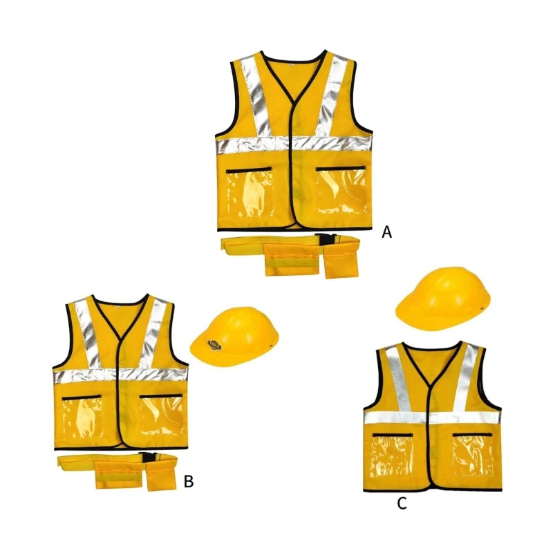 2/3Pc Construction Worker Costumes for Boys,