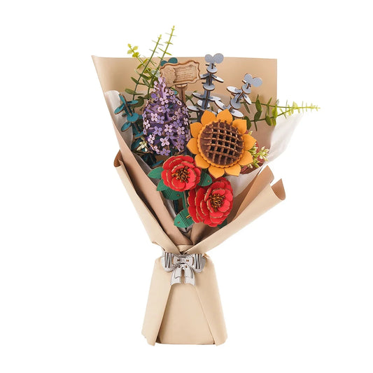 Robotime Rowood DIY Wooden Flower Bouquet Beautiful