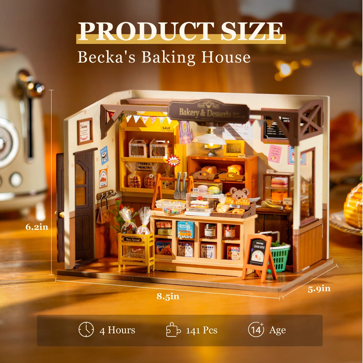 Rolife DIY Miniature Doll House Kit  Becka's Bakery