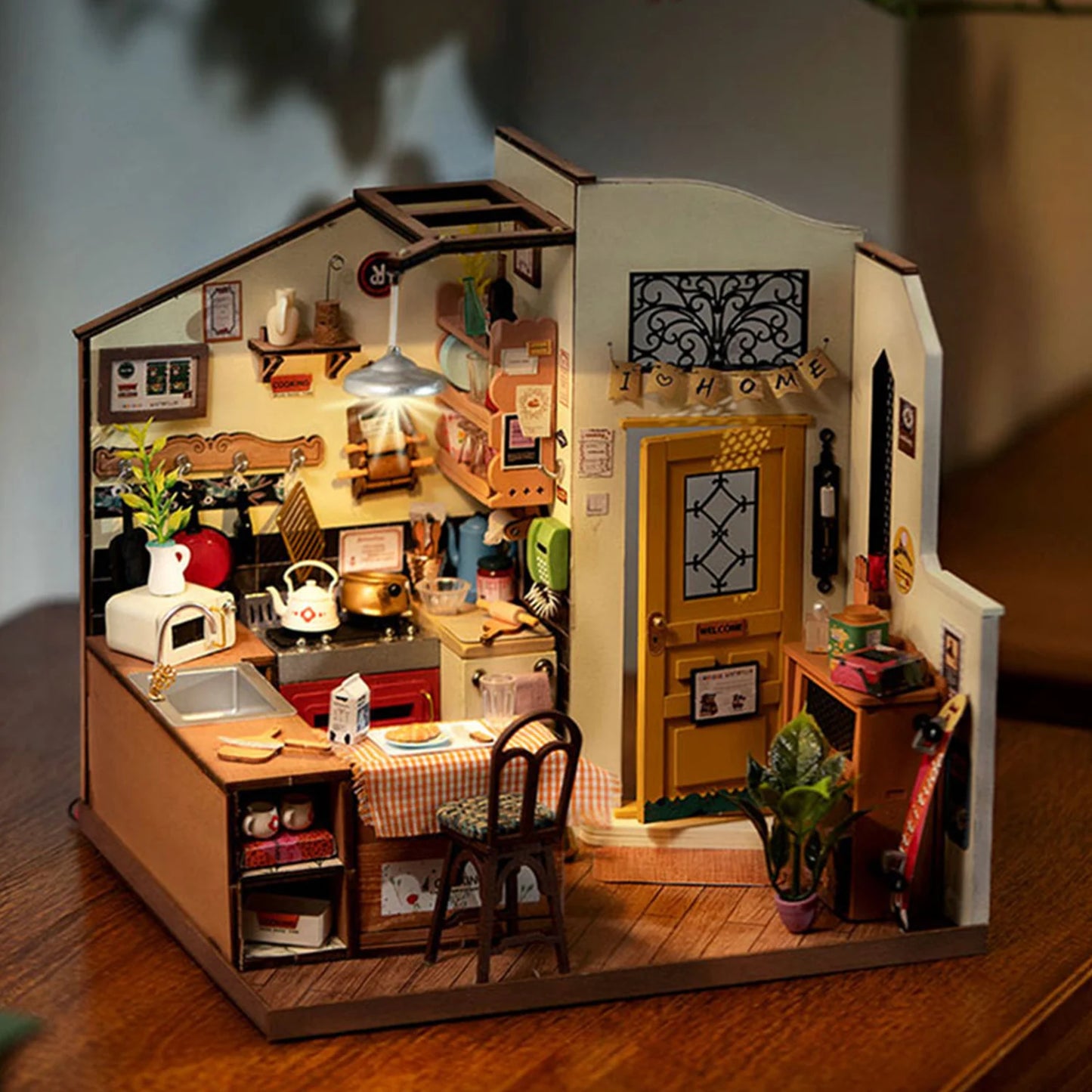 Robotime Rolife DIY Dollhouse Homey Kitchen Miniature Doll