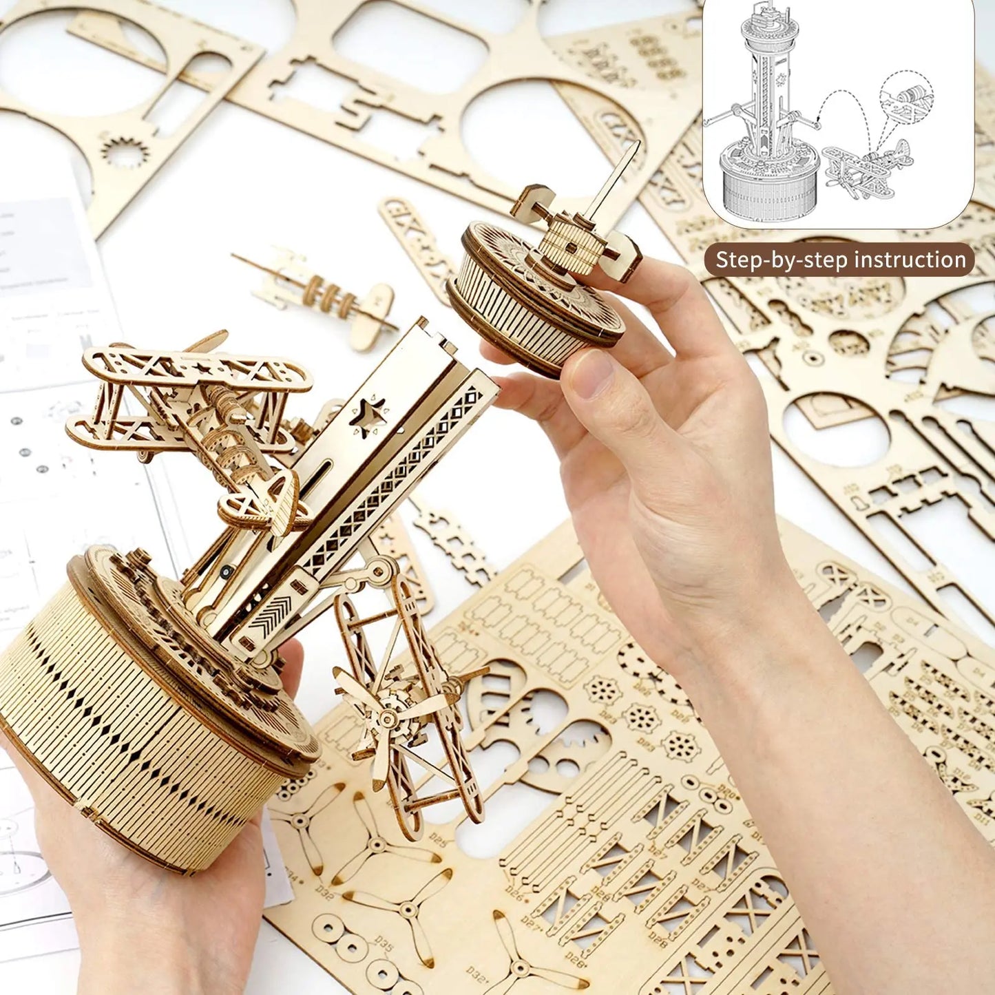 Robotime Rokr 3D Wooden Puzzles for Adults DIY