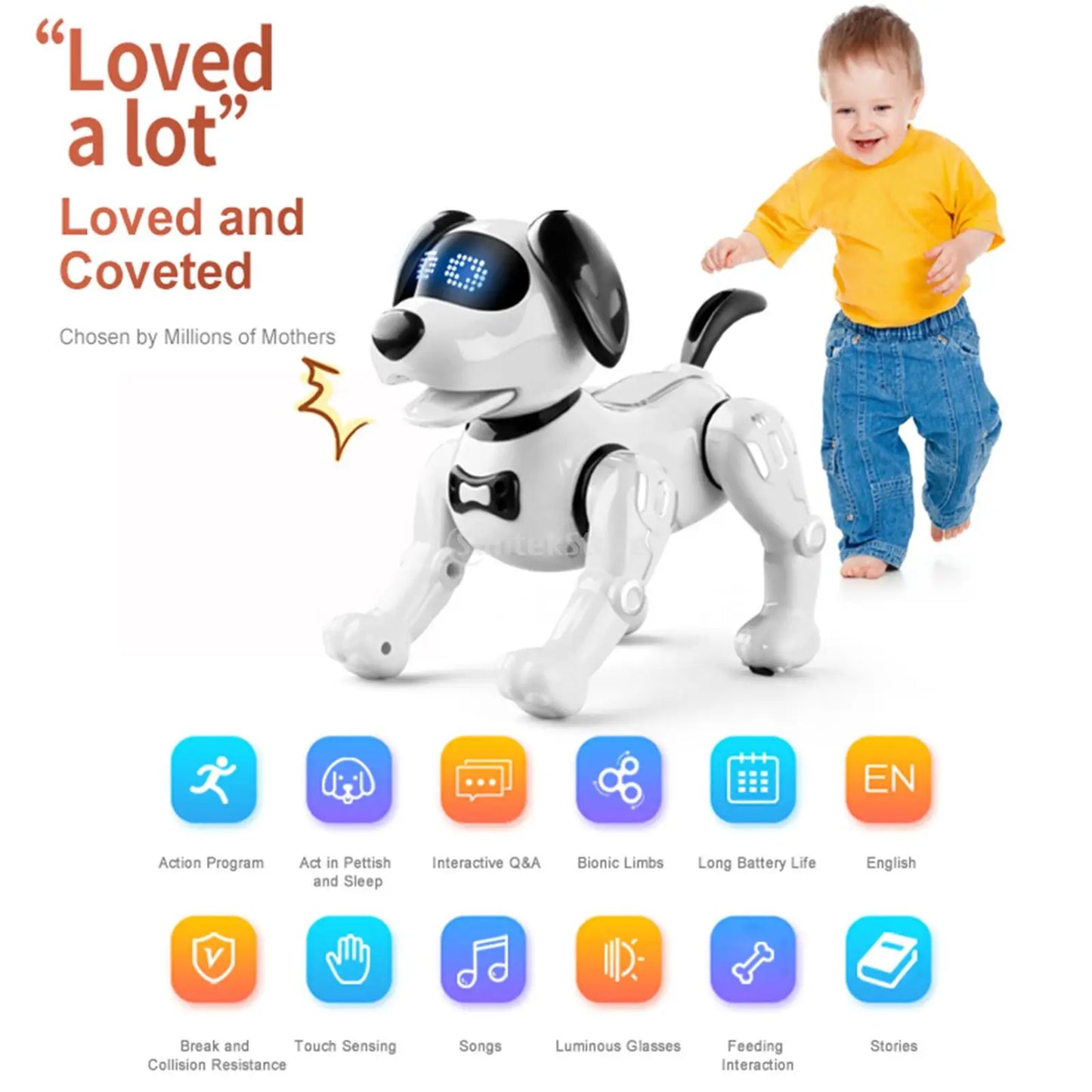 Smart Electronic Animal Pets Remote Control Dog Robot Puppy