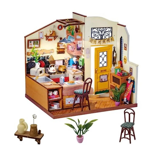 Robotime Rolife DIY Dollhouse Homey Kitchen Miniature Doll