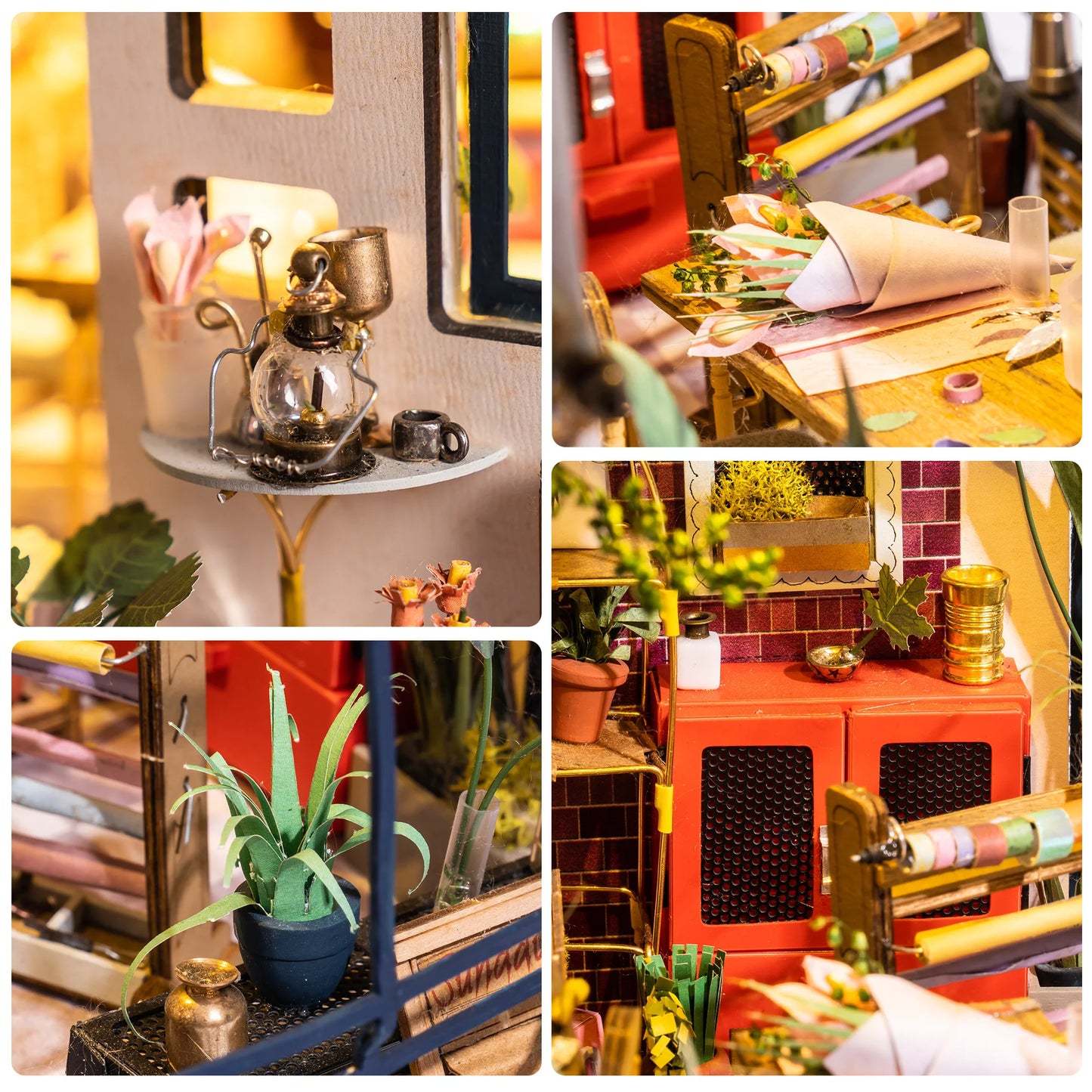 Robotime Rolife DIY Wooden Doll House Emily's Flower Shop