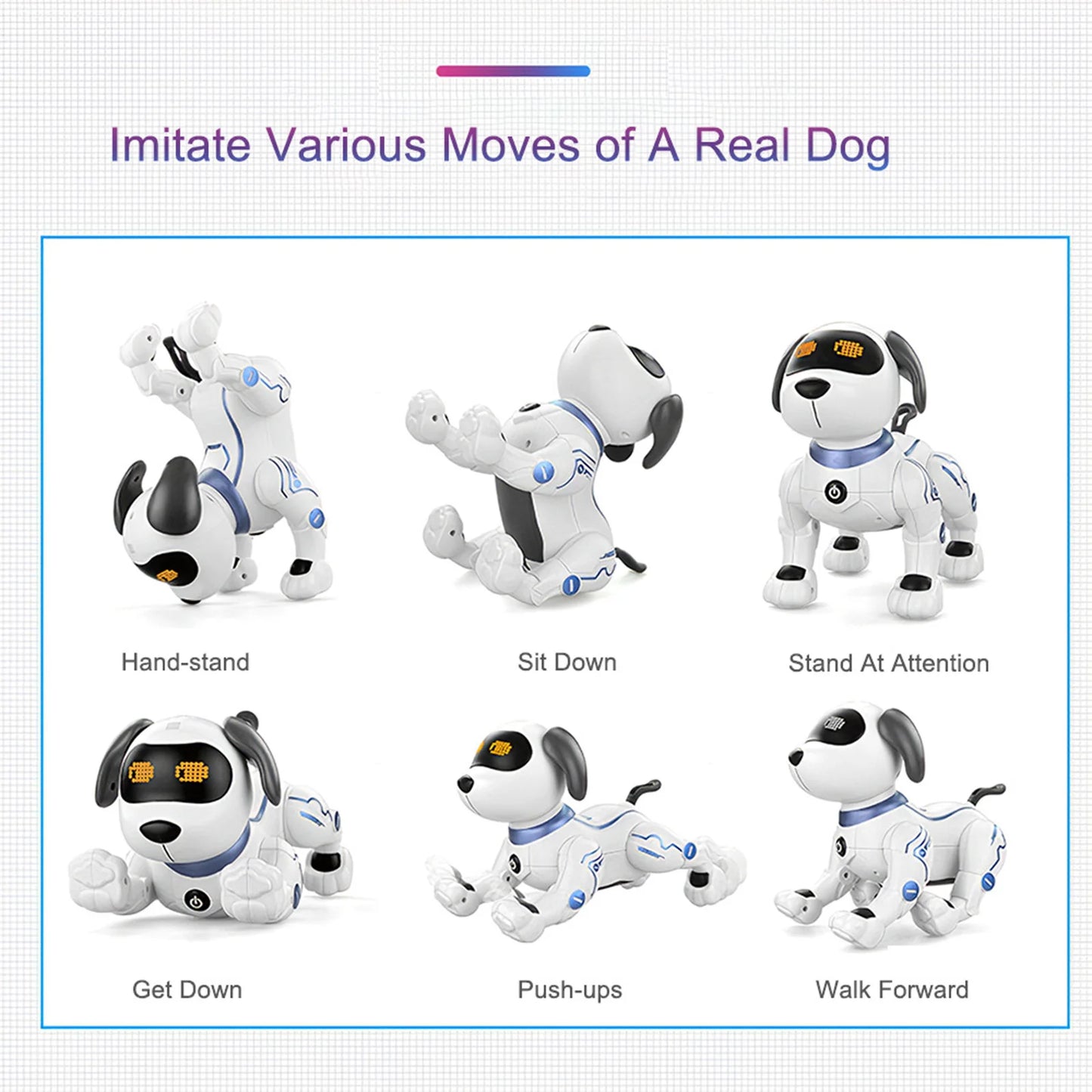 Smart Electronic Animal Pets Remote Control Dog Robot Puppy