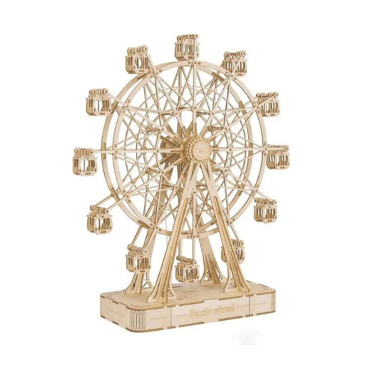 Robotime DIY Wooden Rotatable Ferris Wheel Model