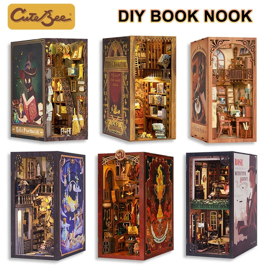 CUTEBEE Magic Book Nook Kit DIY Doll House