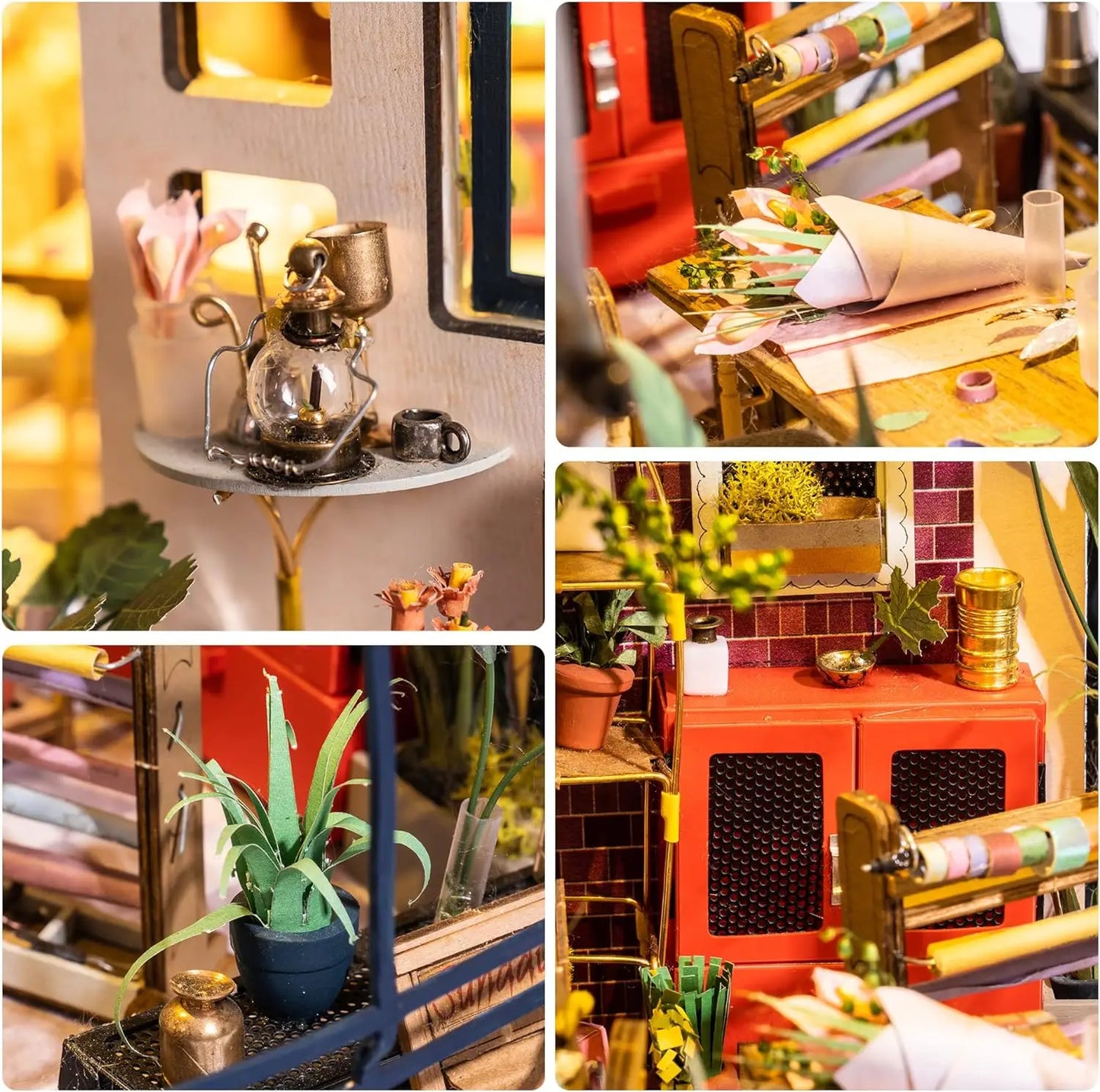 Robotime DIY Wooden Miniature Dollhouse Toys For Children Women
