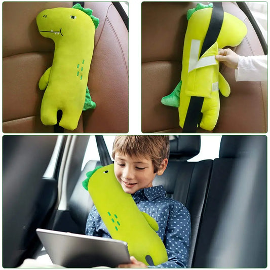 Seat Belt Pillow for Kids,Dinosaur