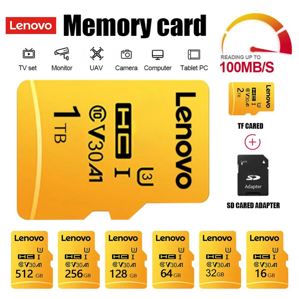 Lenovo Memory Card 1TB 2TB High Speed SD Card Class10