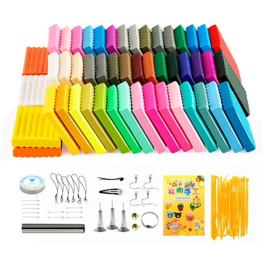 24/36/50 Colors Polymer Clay Fimo DIY Soft Clay Set Molding Craft Oven Bake Clay Blocks  Montessori Early Education Toy For Kids