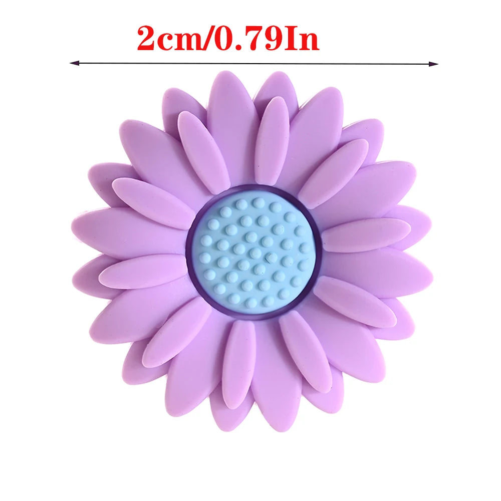 10pcs/lot 20mm Baby Silicone Bead Flower